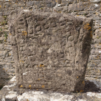 Ogmore stone, showing donations by Arthmael